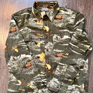 Men's NWT LL Bean Signature 1933 Chamois Button Up Size L